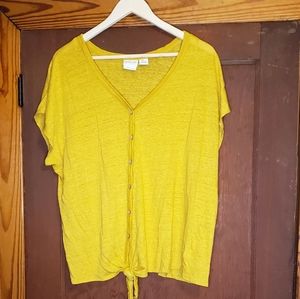 Rachel Zoe tie front top